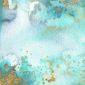 Sunbaked Mint And Gold Painting by Garden Of Delights Sunbaked Mint And Gold Painting by Garden Of Delights