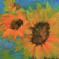 Sunflower Love Painting by Jeanette French Sunflower Love Painting by Jeanette French