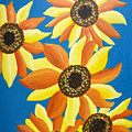 Sunflowers Five Painting by Christina Wedberg Sunflowers Five Painting by Christina Wedberg
