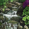Sunny Brook Painting by Michael Frank Sunny Brook Painting by Michael Frank
