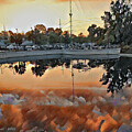Sunrise at Depot Park by Farol Tomson