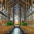 Sunrise at Thorncrown Chapel - Panoramic Architecture Photograph by Gregory Ballos Sunrise at Thorncrown Chapel - Panoramic Architecture Photograph by Gregory Ballos