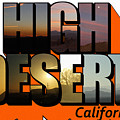 Sunrise in the California High Desert Big Letter by Colleen Cornelius