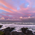 Sunrise, Moonset Photograph by Jeanette French Sunrise, Moonset Photograph by Jeanette French