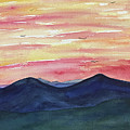 Sunrise Mountains Painting by Lisa Neuman Sunrise Mountains Painting by Lisa Neuman