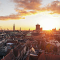 Sunset above Copenhagen Photograph by Hannes Roeckel Sunset above Copenhagen Photograph by Hannes Roeckel