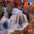 Sunset at Faux Falls Photograph by Dan Norris Sunset at Faux Falls Photograph by Dan Norris