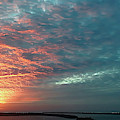 Sunset at Gold Beach Oregon Photograph by Cathy Anderson