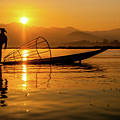 Sunset at Inle Lake Photograph by Arj Munoz Sunset at Inle Lake Photograph by Arj Munoz