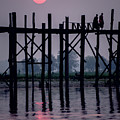 Sunset at U-Bein Bridge Photograph by Arj Munoz Sunset at U-Bein Bridge Photograph by Arj Munoz