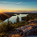 Sunset Beech Mountain, Acadia NP Photograph by Jeff Sinon Sunset Beech Mountain, Acadia NP Photograph by Jeff Sinon