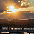 Sunset Dock Photograph by Portia Olaughlin Sunset Dock Photograph by Portia Olaughlin