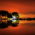 Sunset Guitar Landscape Photograph by Randall Nyhof Sunset Guitar Landscape Photograph by Randall Nyhof