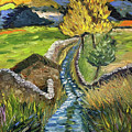 Sunset in Yorkshire Painting by Roxy Rich Sunset in Yorkshire Painting by Roxy Rich