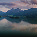 Sunset in the Alps Photograph by Hannes Cmarits