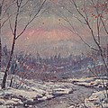Sunset In Winter. by Leonard Holland Sunset In Winter. by Leonard Holland
