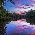 Sunset On The Wallkill River by John Morzen