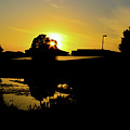 Sunset over Building Digital Art by Daniel Cornell Sunset over Building Digital Art by Daniel Cornell