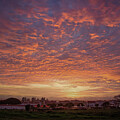 Sunset Over Odemiera Portugal by Rebecca Herranen
