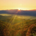Sunset Over the Appalachian Mountains by Theresa D Williams Smoky Mountains