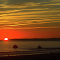 Sunset over the sea at Praia da Rocha by Jeremy Hayden
