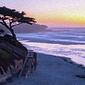 Sunset Painting at Carmel Beach Photograph by Robert Carter Sunset Painting at Carmel Beach Photograph by Robert Carter