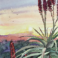Sunset Topanga Painting by Luisa Millicent Sunset Topanga Painting by Luisa Millicent