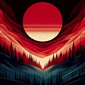Surreal Sunset Landscape by Stephanie Fischer