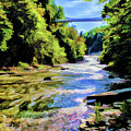 Suspension Bridge at Cornell Photograph by Monroe Payne Suspension Bridge at Cornell Photograph by Monroe Payne