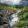 Swiftcurrent River in Glacier National Park by Randall Nyhof