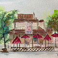 Swing Inn Cafe Temecula Painting by Roxy Rich Swing Inn Cafe Temecula Painting by Roxy Rich