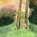Swing Mixed Media by Lisa Neuman Swing Mixed Media by Lisa Neuman