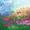 Swiss Meadow Painting by Linda Bailey Swiss Meadow Painting by Linda Bailey