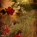 Sydney and the Red Flower Photograph by Shara Abel Sydney and the Red Flower Photograph by Shara Abel