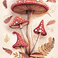 Tall Country Toadstools by Debra and Dave Vanderlaan