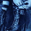 Tangence Variation en bleu Painting by Sv Bell Tangence Variation en bleu Painting by Sv Bell
