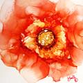 Tangerine Wild Rose Painting by Daniela Easter Tangerine Wild Rose Painting by Daniela Easter