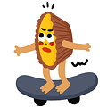 Custard tart loves skateboarding Drawing by Min Fen Zhu Custard tart loves skateboarding Drawing by Min Fen Zhu