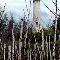Tawas Point Lighthouse and Birch Trees Photograph by Rich S Tawas Point Lighthouse and Birch Trees Photograph by Rich S