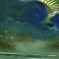 WINGS No. 3 Wild Sky Mixed Media by Zsanan Studio