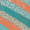 Teal and Peach Diagonal Digital Art by Bonnie Bruno Teal and Peach Diagonal Digital Art by Bonnie Bruno