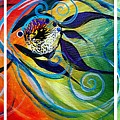 Teal Wake,Three on a Take Painting by J Vincent Scarpace Teal Wake,Three on a Take Painting by J Vincent Scarpace