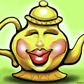 Teapot Digital Art by Kevin Middleton Teapot Digital Art by Kevin Middleton