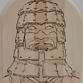 Terracotta Warrior - Unearthed Pyrography by Sean Connolly Terracotta Warrior - Unearthed Pyrography by Sean Connolly