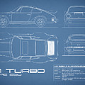 The 911 Turbo Blueprint Photograph by Mark Rogan The 911 Turbo Blueprint Photograph by Mark Rogan