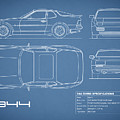 The 944 Blueprint Photograph by Mark Rogan The 944 Blueprint Photograph by Mark Rogan