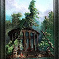 The Bathing Pool by Hubert Robert v3 Old Masters Classical Fine Art Reproduction Painting by Rolando Burbon The Bathing Pool by Hubert Robert v3 Old Masters Classical Fine Art Reproduction Painting by Rolando Burbon