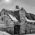 The Black and White Wisconsin Barn by Matthew Bamberg