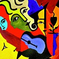 The Blue Guitar Painting by Bodo Vespaciano The Blue Guitar Painting by Bodo Vespaciano