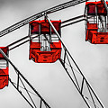 The Branson Ferris Wheel - Selective Color Panoramic Photograph by Gregory Ballos